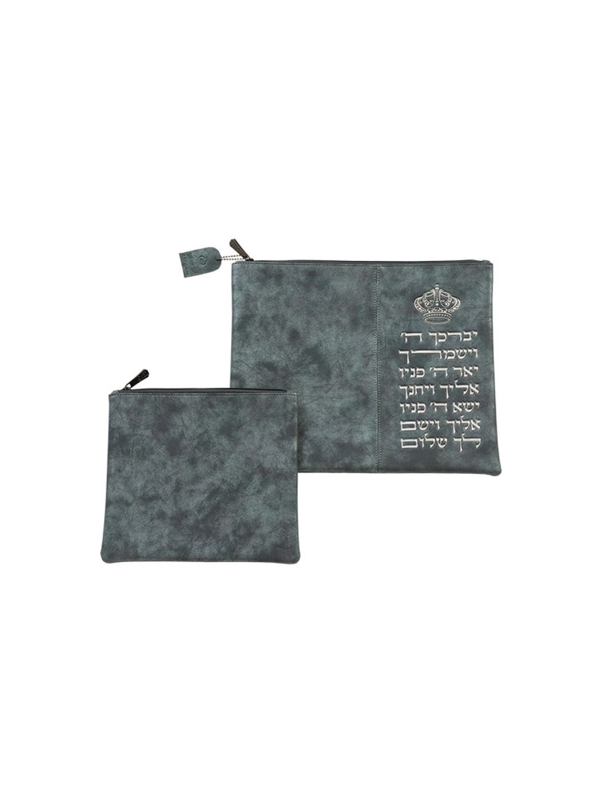 סט תיקי טלית ותפילין דמוי עור מא... | תיקי טלית ותפילין